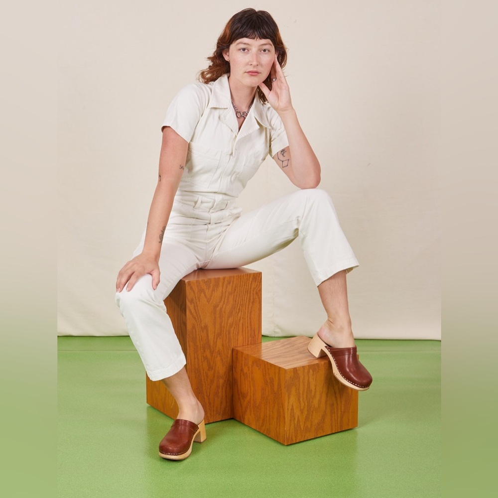 NWT Big Bud Press Vintage Tee off white short sleeve jumpsuit